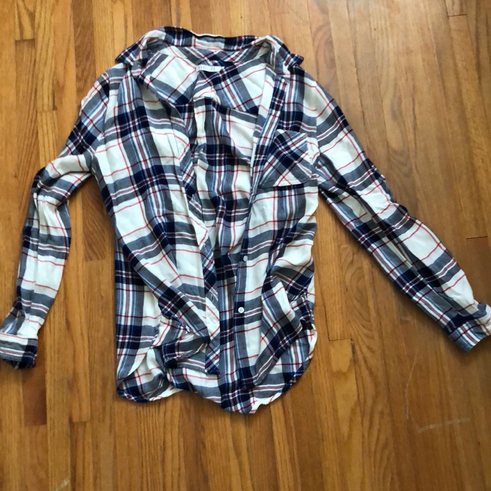 red white and blue flannel